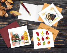 Load image into Gallery viewer, Quilling Card - Quilled Fall Foliage Leaves Greeting Card