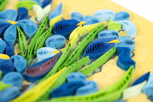 Quilling Card - Artist Series - Quilled Irises, Van Gogh Greeting Card