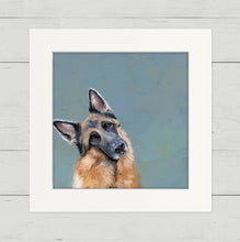 Load image into Gallery viewer, Cathy Walters Art - Head Tilt German Shepherd Happy Square