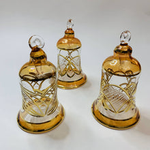 Load image into Gallery viewer, Dandarah (Ships from USA) - Blown Glass Ornament - Engraved Bell: Cinnamon