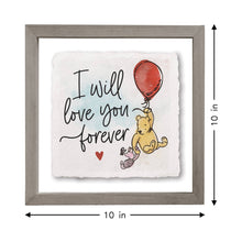 Load image into Gallery viewer, Sincere Surroundings - Love You Forever Pooh - Floating Art Square