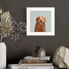Load image into Gallery viewer, Cathy Walters Art - Good Boy Golden Happy Square