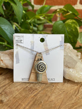 Load image into Gallery viewer, Tangled Up In Hue - Handmade Birch Bark Necklaces: Gold chain