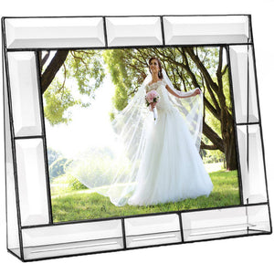 J Devlin Glass Art - Beveled Glass Picture Frame Pic 112 Series: 8x10 Horizontal