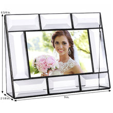 Load image into Gallery viewer, J Devlin Glass Art - Beveled Glass Picture Frame Pic 112 Series: 4x6 Horizontal