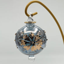 Load image into Gallery viewer, Dandarah (Ships from USA) - Blown Glass Small Ornament - Colored Snow Flake: Blue