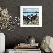 Load image into Gallery viewer, Cathy Walters Art - Let's Share a Stick Happy Square