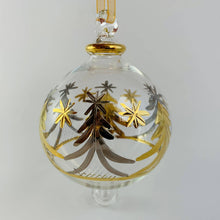 Load image into Gallery viewer, Dandarah (Ships from USA) - Blown Glass Ornament - Christmas Silver &amp; Gold