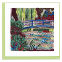 Load image into Gallery viewer, Quilling Card - Quilled Artist Series - The Water Lily Pond, Monet