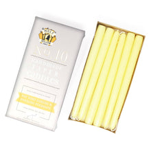 Load image into Gallery viewer, 10" Hand Dipped Unscented Taper Candles - Stark White