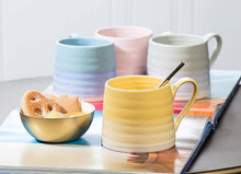 Load image into Gallery viewer, Abbott - Ridged Mug-Light Blue-3"H(14oz)