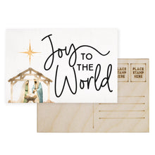 Load image into Gallery viewer, Sincere Surroundings - Joy World Nativity - Wooden Postcards