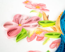 Load image into Gallery viewer, Quilling Card - Quilled Bluebird on Flower Branch Greeting Card