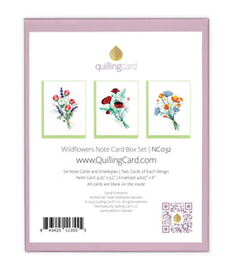 Quilling Card - Quilled Wildflower Note Card Box Set