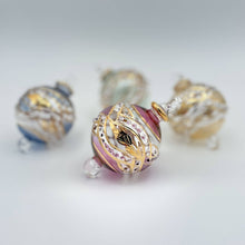 Load image into Gallery viewer, Dandarah (Ships from USA) - Blown Glass Small Ornament - Garland: Light Blue No Line
