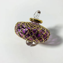 Load image into Gallery viewer, Dandarah (Ships from USA) - Blown Glass Small Ornament - Diamond Toupie: Emerald