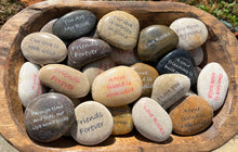 Load image into Gallery viewer, SHOPGIVECOURAGE - Inspirational Engraved Rock - Our love is written in stone