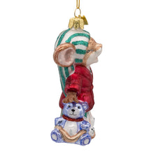 Load image into Gallery viewer, Kurt S. Adler, Inc. - Noble Gems, Glass Sleepy Mouse Ornament