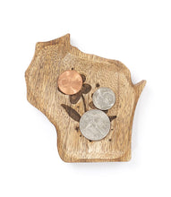 Load image into Gallery viewer, Matr Boomie Fair Trade - Wisconsin State Violet Trinket Dish - Mango Wood