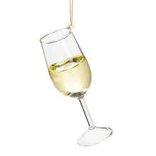 Load image into Gallery viewer, Abbott - Glass of White Wine Ornament-4.5&quot;H