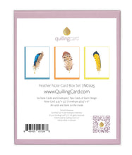 Load image into Gallery viewer, Quilling Card - Note Card Box Set- Feather Note Cards