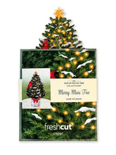 Load image into Gallery viewer, FreshCut Paper LLC - Merry Mini Tree (10 Mini Pop-up Greeting Cards)