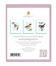 Load image into Gallery viewer, Quilling Card - Quilled Decorative Birds Note Card Box Set