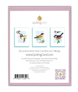 Quilling Card - Quilled Decorative Birds Note Card Box Set