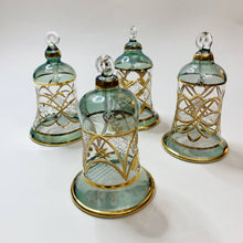 Load image into Gallery viewer, Dandarah (Ships from USA) - Blown Glass Ornament - Engraved Bell: Purple