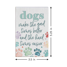 Load image into Gallery viewer, Sincere Surroundings - Dogs Good Times - Small Talk Rectangle