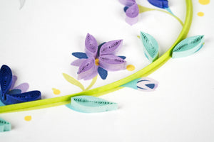 Quilling Card - Quilled 25th Wedding Anniversary Card