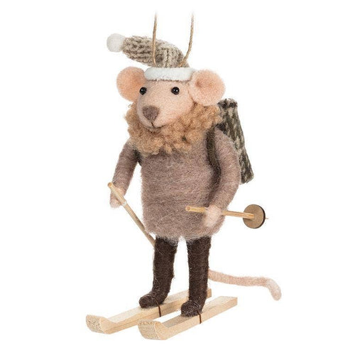 Abbott - Cross Country Skier Mouse Ornament