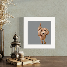Load image into Gallery viewer, Cathy Walters Art - 100 Days of Dogs - 20 Happy Square