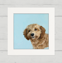 Load image into Gallery viewer, Cathy Walters Art - Good Boy Theo Happy Square