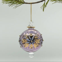 Load image into Gallery viewer, Dandarah (Ships from USA) - Blown Glass Small Ornament - Colored Snow Flake: Blue