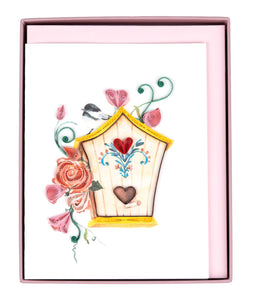 Quilling Card - Quilled Birdhouses Note Card Box Set