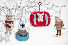 Load image into Gallery viewer, Abbott - Cross Country Skier Mouse Ornament