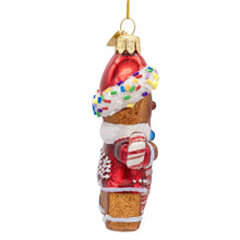 Load image into Gallery viewer, Kurt S. Adler, Inc. - Noble Gems, Glass Candy Gingerbread Man Ornament