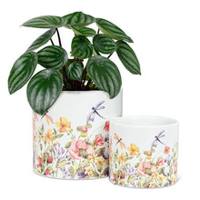 Load image into Gallery viewer, Large Dragonfly &amp; Floral Planter