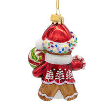 Load image into Gallery viewer, Kurt S. Adler, Inc. - Noble Gems, Glass Candy Gingerbread Man Ornament