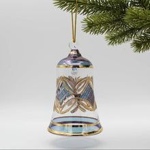 Load image into Gallery viewer, Dandarah (Ships from USA) - Blown Glass Ornament - Engraved Bell: Pink