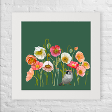 Load image into Gallery viewer, Cathy Walters Art - Mr. Sparrow Takes a Moment Happy Square™