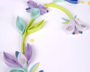 Quilling Card - Quilled 25th Wedding Anniversary Card