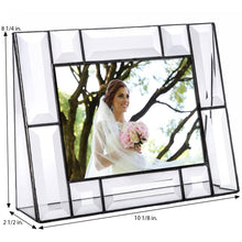 Load image into Gallery viewer, J Devlin Glass Art - Beveled Glass Picture Frame Pic 112 Series: 5x7 Vertical