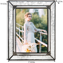 Load image into Gallery viewer, J Devlin Glass Art - Vintage Wedding Picture Frame 5x7