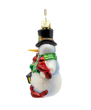 Load image into Gallery viewer, Kurt S. Adler, Inc. - 4.5&quot; Noble Gems Snowman W/Cardinals+Lantern