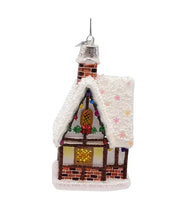 Load image into Gallery viewer, Kurt S. Adler, Inc. - 4.25&quot; Noble Gems Glass Tudor House Ornament
