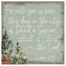 Load image into Gallery viewer, Sincere Surroundings - Luke 2:11 - Perfect Pallet Petites: 8" x 8" x 1"