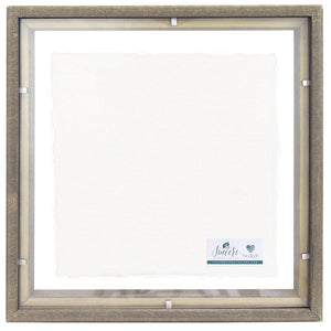 Sincere Surroundings - Love Pawprint Heart - Floating Art Square