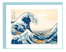 Load image into Gallery viewer, Quilling Card - Artist Series - Quilled Great Wave, Hokusai Greeting Card